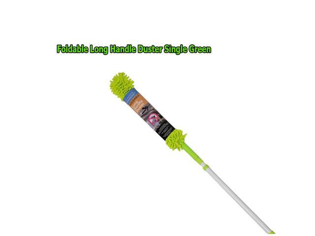 Foldable Long Handle Duster - Single - Green