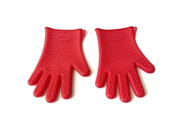 Hot Hands- Non-Slip Silicon Cooking Gloves Grab Flip Shred Hot Meals Veggies Seafood Grip Pots Pans Skillets Baking Trays