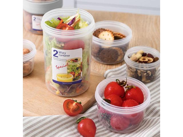 2-Way Meal Prep Container with Detachable Top - 330mL