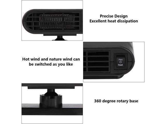 ShowtimeAuto 12V Compact Heater Fan - Warm Up Your Drive