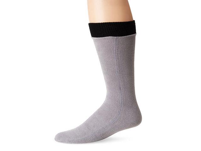 Hot Headz Polarex Fleece Socks - Medium Grey - Perfect for Winter Warmth