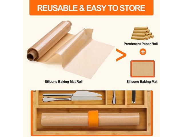 Non-Stick Silicone Baking Mat Roll - Beige (16 in. x 10 ft.)