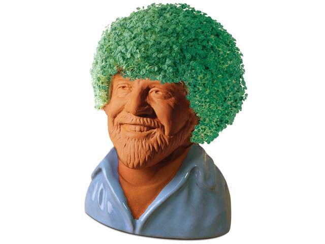Chia Pet Planter - Bob Ross with Blue Shirt