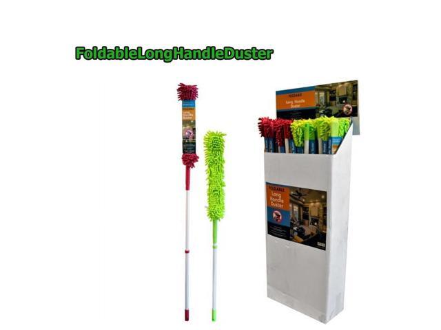 Foldable Long Handle Duster - Single - Green