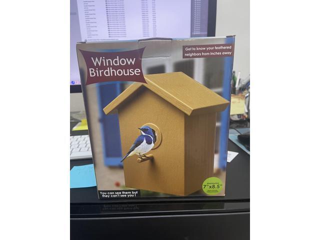 Window Birdhouse -See Through Spy One Way Mirrored Bird House
