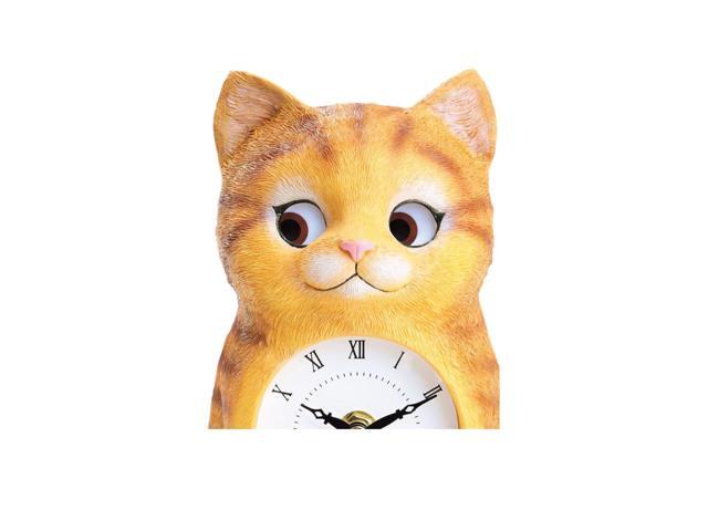 Kitty Clock with Moving Eyes