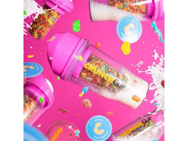 The CrunchCup - A Portable Cereal Cup - Pink