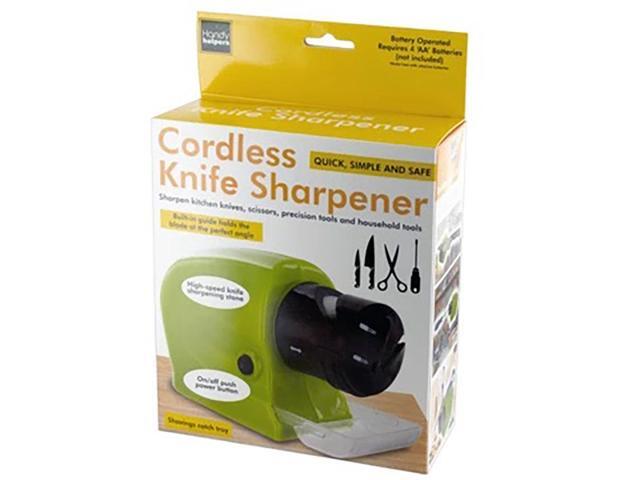 Battery-Powered Cordless Knife Sharpener - Sharp Blades Made Simple!
