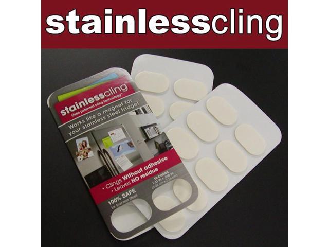 Stainless Cling Fridge Adhesives: 10-Pack for Organizing Your Space!