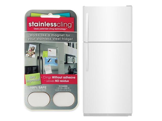 Stainless Cling Fridge Adhesives: 10-Pack for Organizing Your Space!