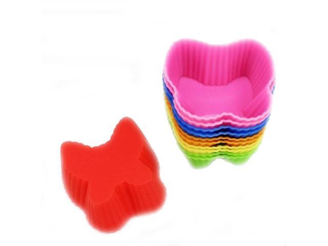 Butterfly Shaped Silicone Cupcake Molds- 24 Pack