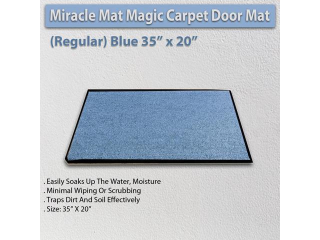 Miracle Mat Magic Carpet Door Mat - Regular Size - Blue