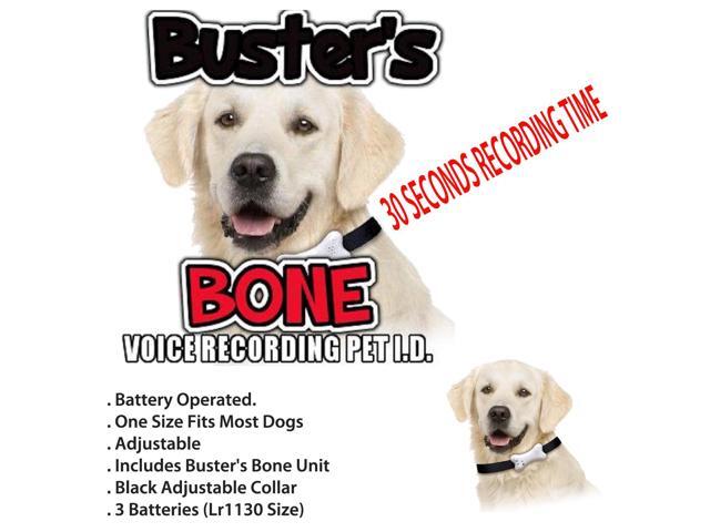 Buster's Bone Voice Recording Pet I. D.