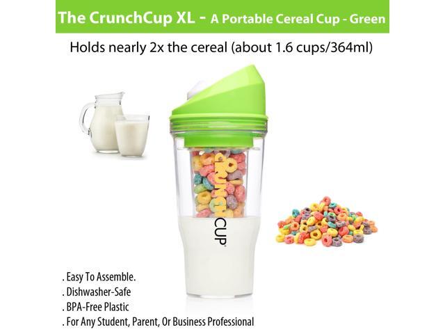 The CrunchCup XL - A Portable Cereal Cup - Green