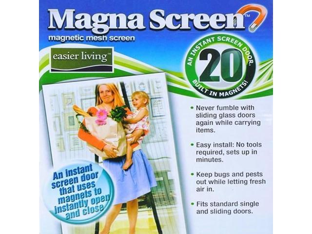 Magna Mesh Screen- Magnetic Closing Mesh Door - 2 Pack