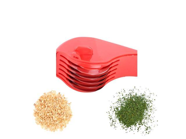 Red Ultimate Super Slicer 5-Blade Rolling Wheel for Herbs and Noodles