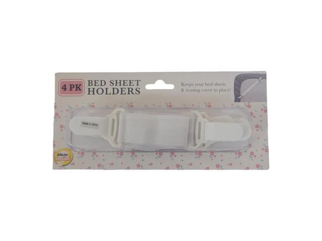 Bed Sheet Holders - Keeps Your Bed Sheets & Ironing Cover in Place - Set of 4