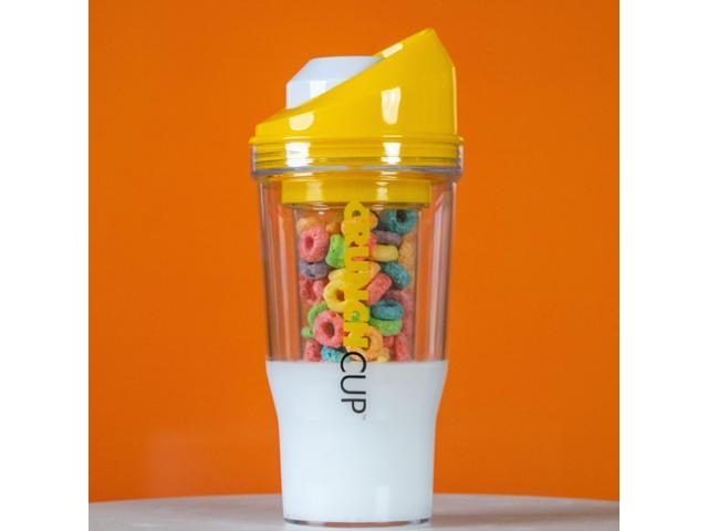The CrunchCup XL - A Portable Cereal Cup - Yellow