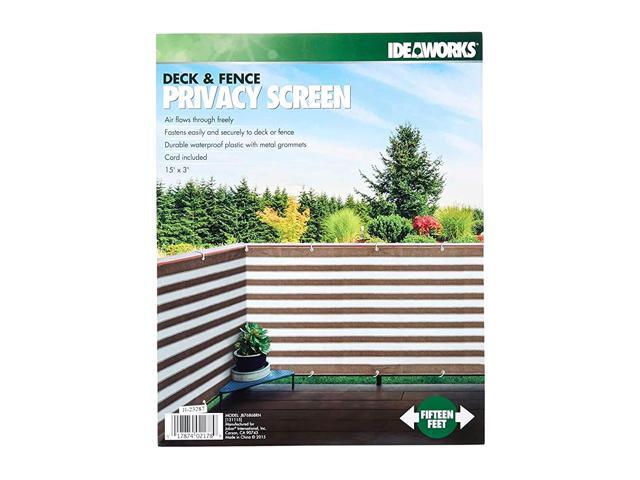 Ideaworks Deck & Fence Privacy Screen- Brown