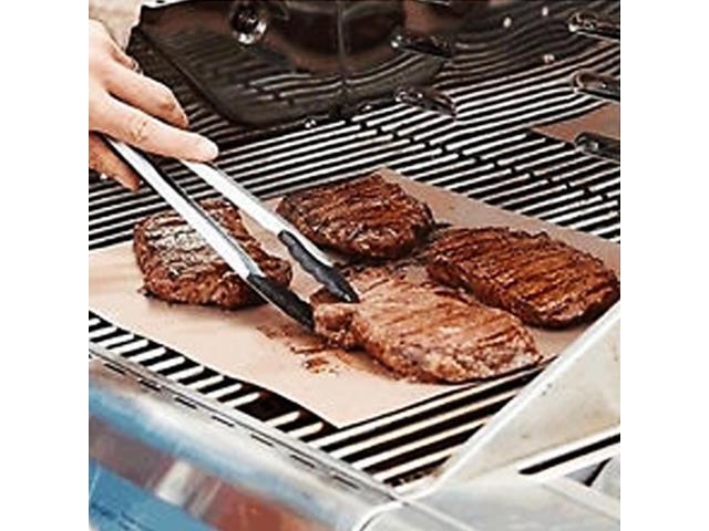 Copper Grill Mats - Non-Stick 2 Pack, Ideal for All Your Grilling Needs!