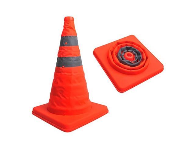 Collapsible Traffic Safety Cone with Reflective Rings
