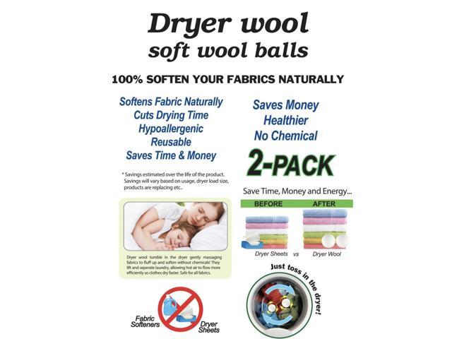 Dryer Wool - Soft Wool Balls- 2 pack
