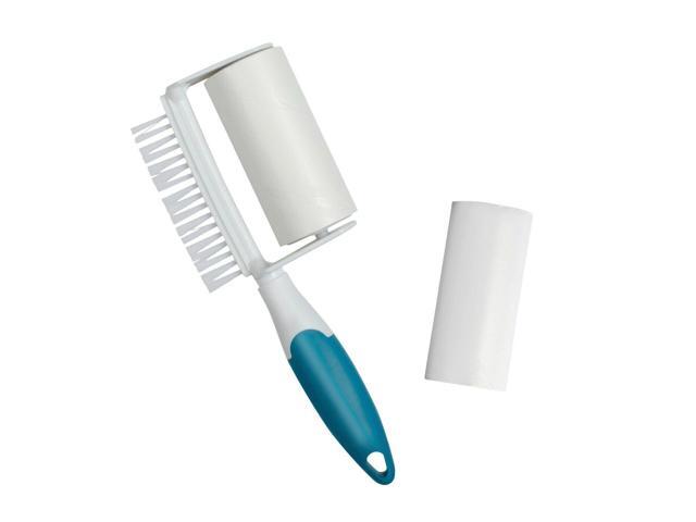 Reusable Lint Remover - 2-In-1 Pet Hair Sticky Roller With Brush for Clothes