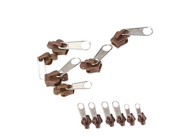 Fix a Zipper- 6 Zippers- Brown