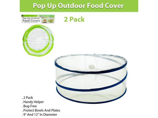 Pop Up Outdoor Food Cover Plate Cover Bowl Cover -2 Pack
