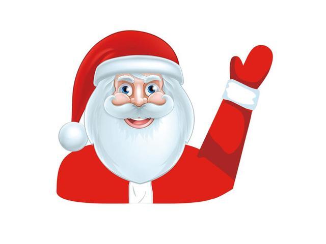 Waving Santa Wiper Decal - Christmas Car & Home Decor