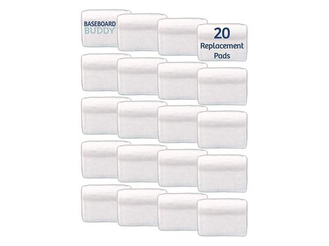 Baseboard Cleaning Refill Sponges Only- Compatible with Baseboard Buddy 20 Pack