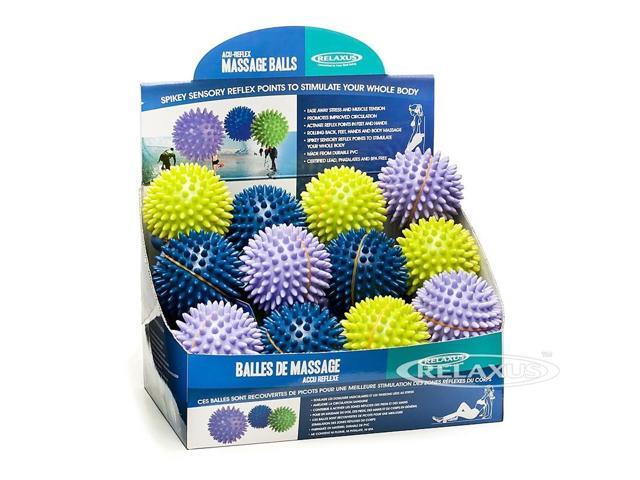 Acu Reflex Massage Balls 7.5cm - Targeted Hand & Foot Pain Relief with Sensory Nodules
