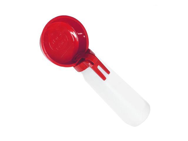 Water Rover Bigger Travel Walking Water Bowl & Attached Bottle 4-Inch Bowl & 26-Ounce Bottle - Red