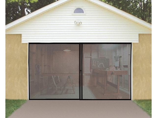 Insta-Screen Double Garage Door Screen - 16' x 7' Mesh