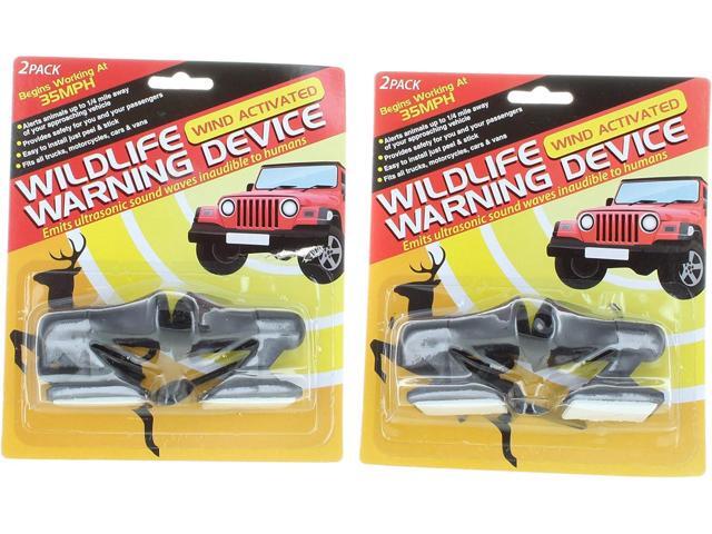 Ultrasonic Wildlife Warning Whistles 2-Pack for Cars & Motorcycles