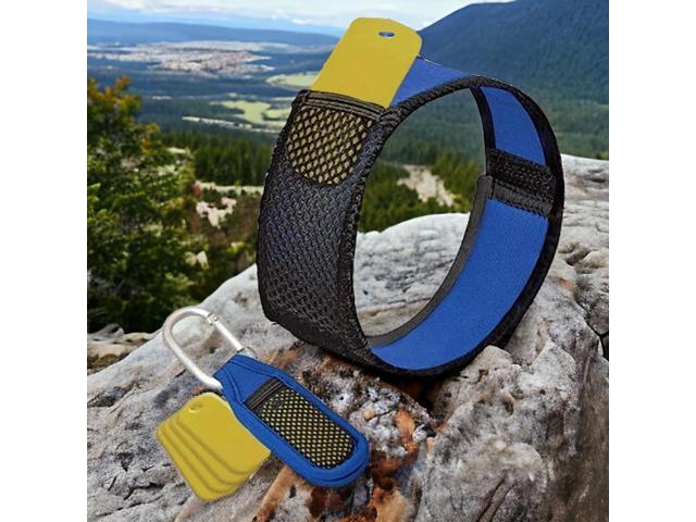 Sting Shield Mosquito Repellent Bracelet & Quick Clip (Blue)