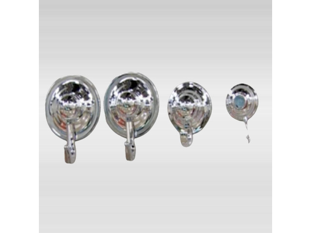 Forever Suction Hooks - Set of 8 - Vacuum Suction Hooks (Silver)