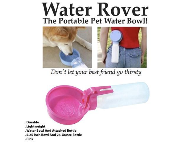 Water Rover Regular 4-Inch Bowl and 15-Ounce Bottle, Pink