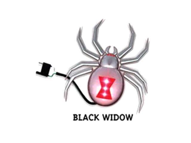 Hitch Critters Animated Ball Hitch Cover and Brake Light - Black Widow