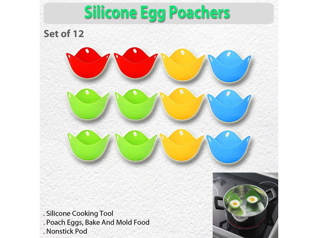 Silicone Egg Poachers- Set of 12