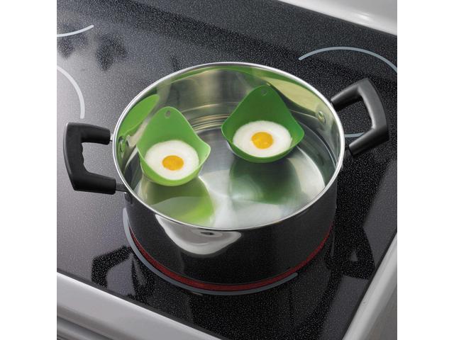 Silicone Egg Poacher Pods - 4 Pack - Versatile Nonstick Pods for Perfect Eggs