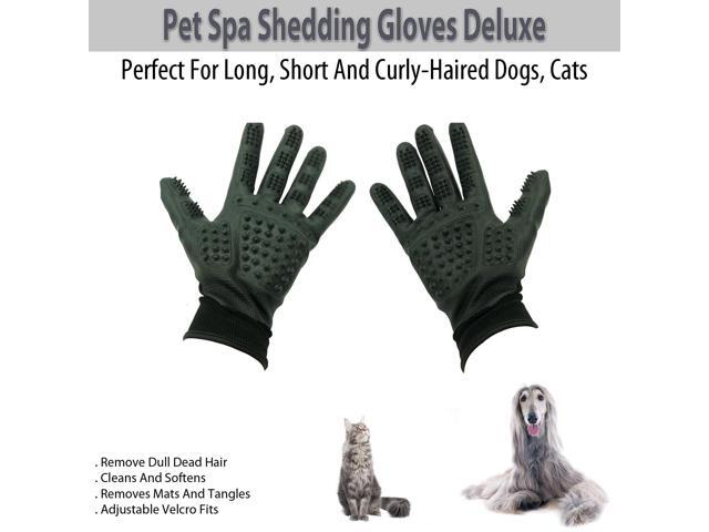 Pet Spa Deluxe Shedding Gloves - Effortless Pet Care & Hair Removal
