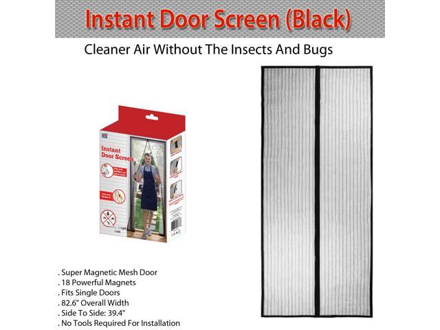 Instant Door Screen (Black)