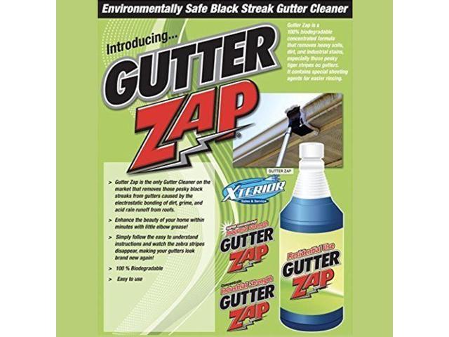 Gutter Zap Environmentally Safe Black Streak Commercial -32 fl oz. (1 Quart)