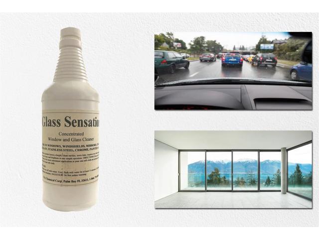 Glass Sensation Cleaner Wiping Dirt Dust Window Glass (1 Qt)