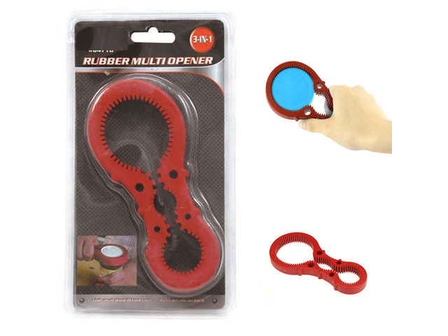 Rubber Multi Opener for Caps and Lids