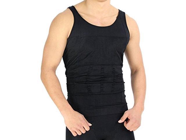 Photos - Computer Cooling Men's Instant Slimming Undershirt - Black - XXL BLK-7647