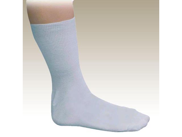 Diabetic Support Socks - White, Medium Size for Comfort