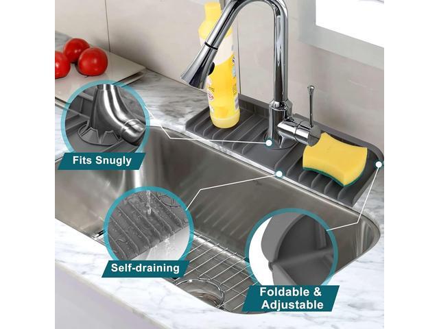 Kitchen Sink Splash Guard - Gray - Small (13.75' x 5.7')