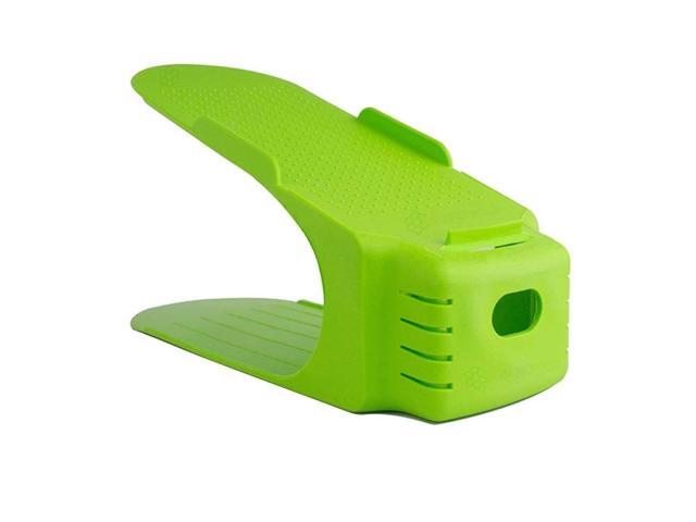 Shoe Double Decker - Efficient Space-Saving Organizer- Green - 2 Pack
